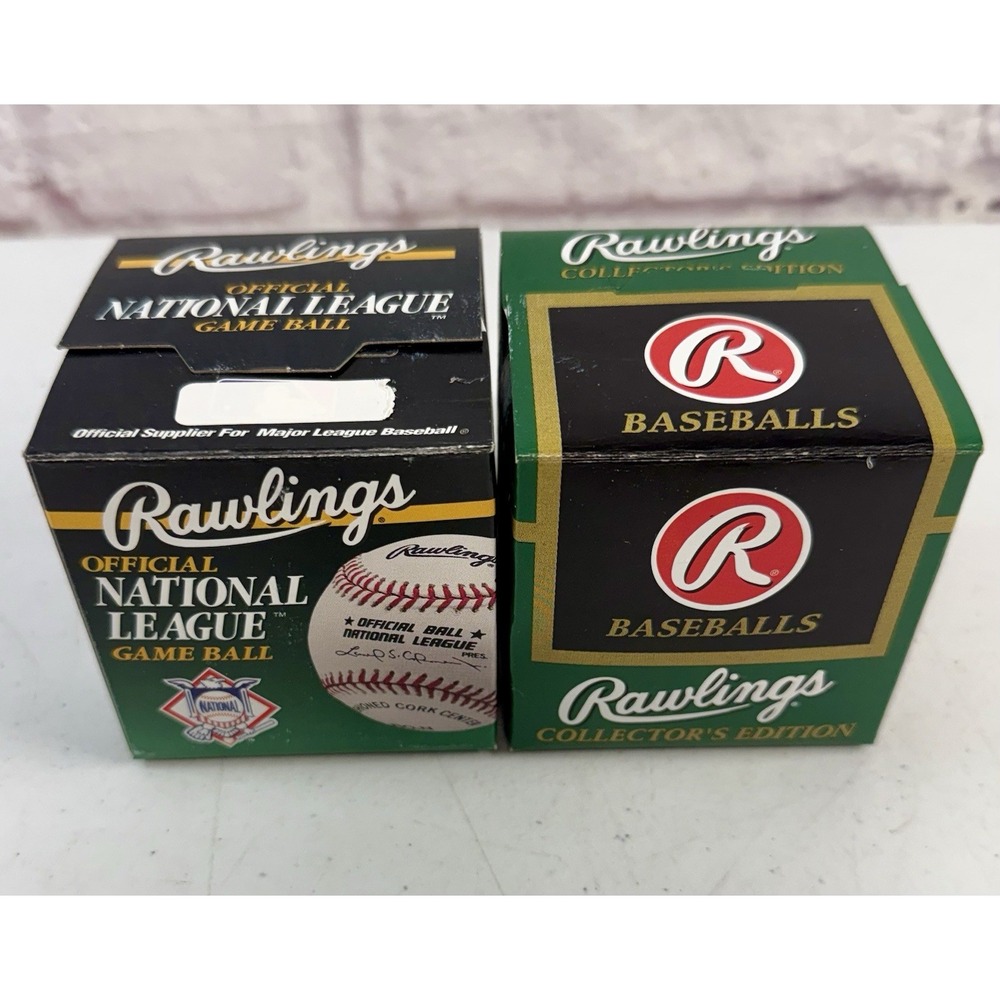 Rawlings 2 Official MLB Collectors Edition Baseball New In Box American National